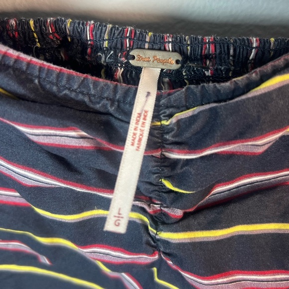 Free People Sunshine In Sicily Top Puff Sleeve Blouse Large - Picture 7 of 10